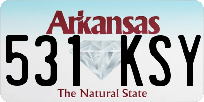 AR license plate 531KSY