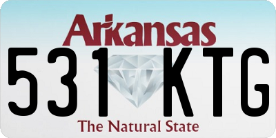 AR license plate 531KTG