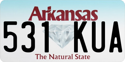AR license plate 531KUA