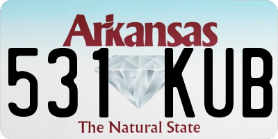 AR license plate 531KUB