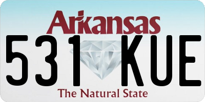 AR license plate 531KUE