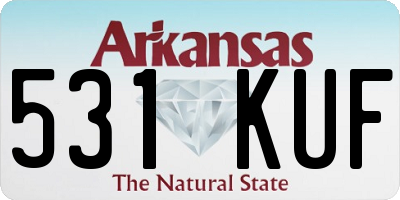 AR license plate 531KUF