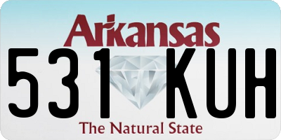 AR license plate 531KUH