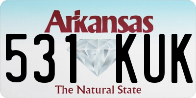 AR license plate 531KUK