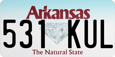 AR license plate 531KUL