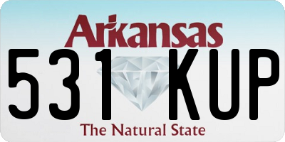 AR license plate 531KUP