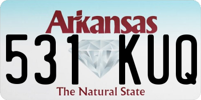 AR license plate 531KUQ