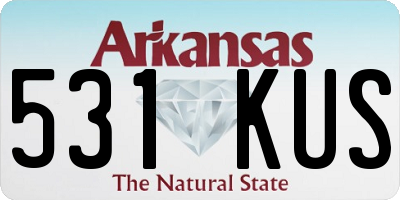 AR license plate 531KUS