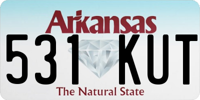 AR license plate 531KUT