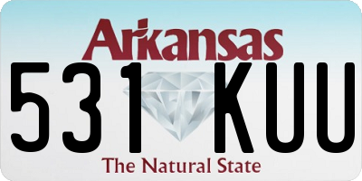 AR license plate 531KUU