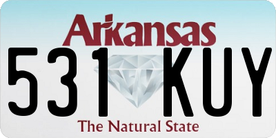 AR license plate 531KUY