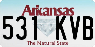 AR license plate 531KVB