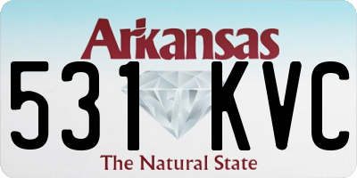 AR license plate 531KVC