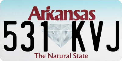 AR license plate 531KVJ