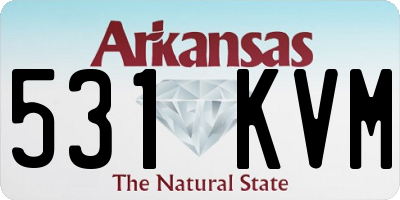 AR license plate 531KVM