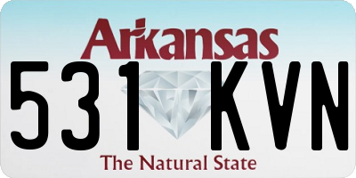 AR license plate 531KVN