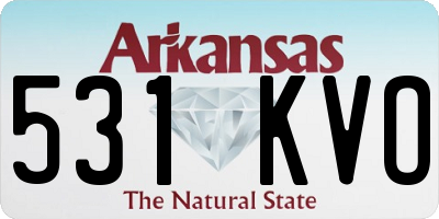 AR license plate 531KVO