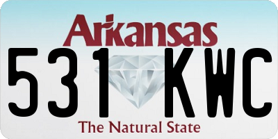 AR license plate 531KWC