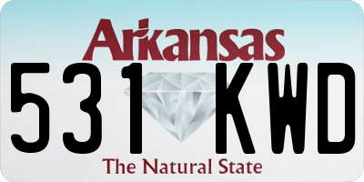 AR license plate 531KWD