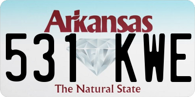 AR license plate 531KWE