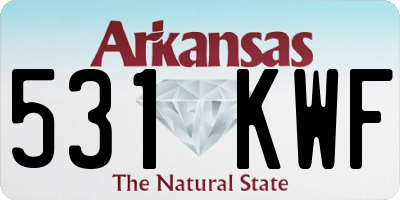 AR license plate 531KWF