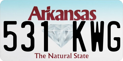 AR license plate 531KWG