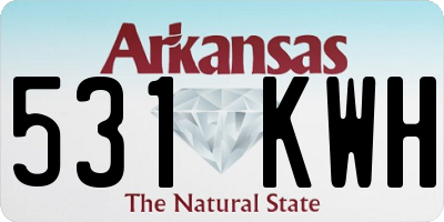 AR license plate 531KWH