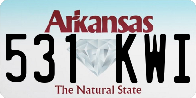 AR license plate 531KWI