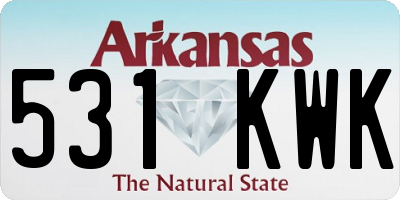 AR license plate 531KWK