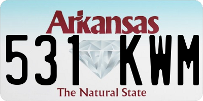 AR license plate 531KWM