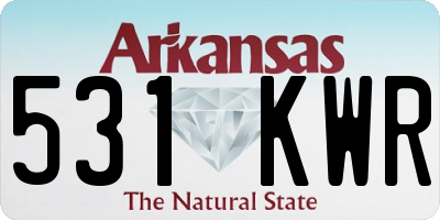 AR license plate 531KWR