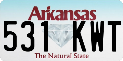 AR license plate 531KWT