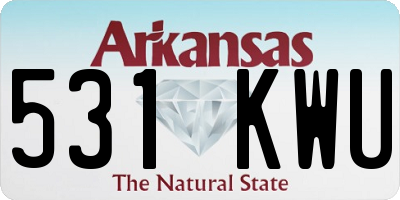 AR license plate 531KWU