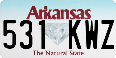 AR license plate 531KWZ