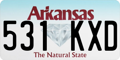AR license plate 531KXD