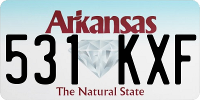 AR license plate 531KXF
