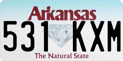 AR license plate 531KXM
