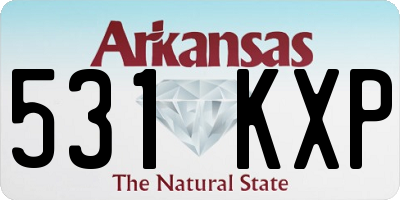 AR license plate 531KXP