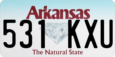 AR license plate 531KXU