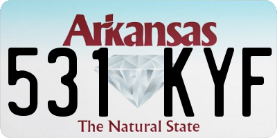 AR license plate 531KYF