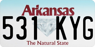 AR license plate 531KYG