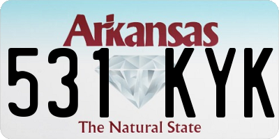 AR license plate 531KYK