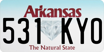 AR license plate 531KYO