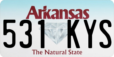 AR license plate 531KYS