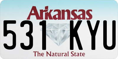 AR license plate 531KYU