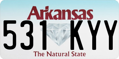 AR license plate 531KYY
