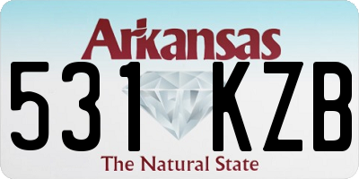 AR license plate 531KZB