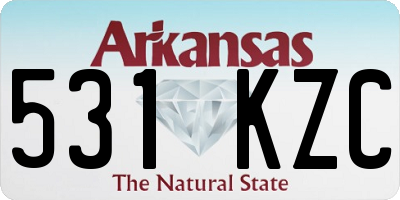 AR license plate 531KZC