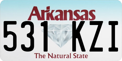 AR license plate 531KZI