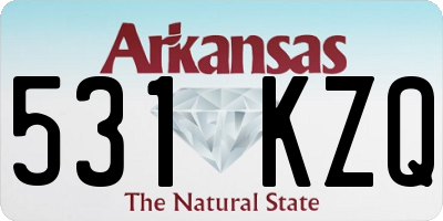 AR license plate 531KZQ